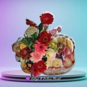 Parcel Buah Plus Bunga 002 — Toko Bunga Bogor Cahya & Embun Florist