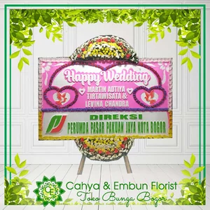 Bunga Papan Wedding 002 — Toko Karangan Bunga Bogor